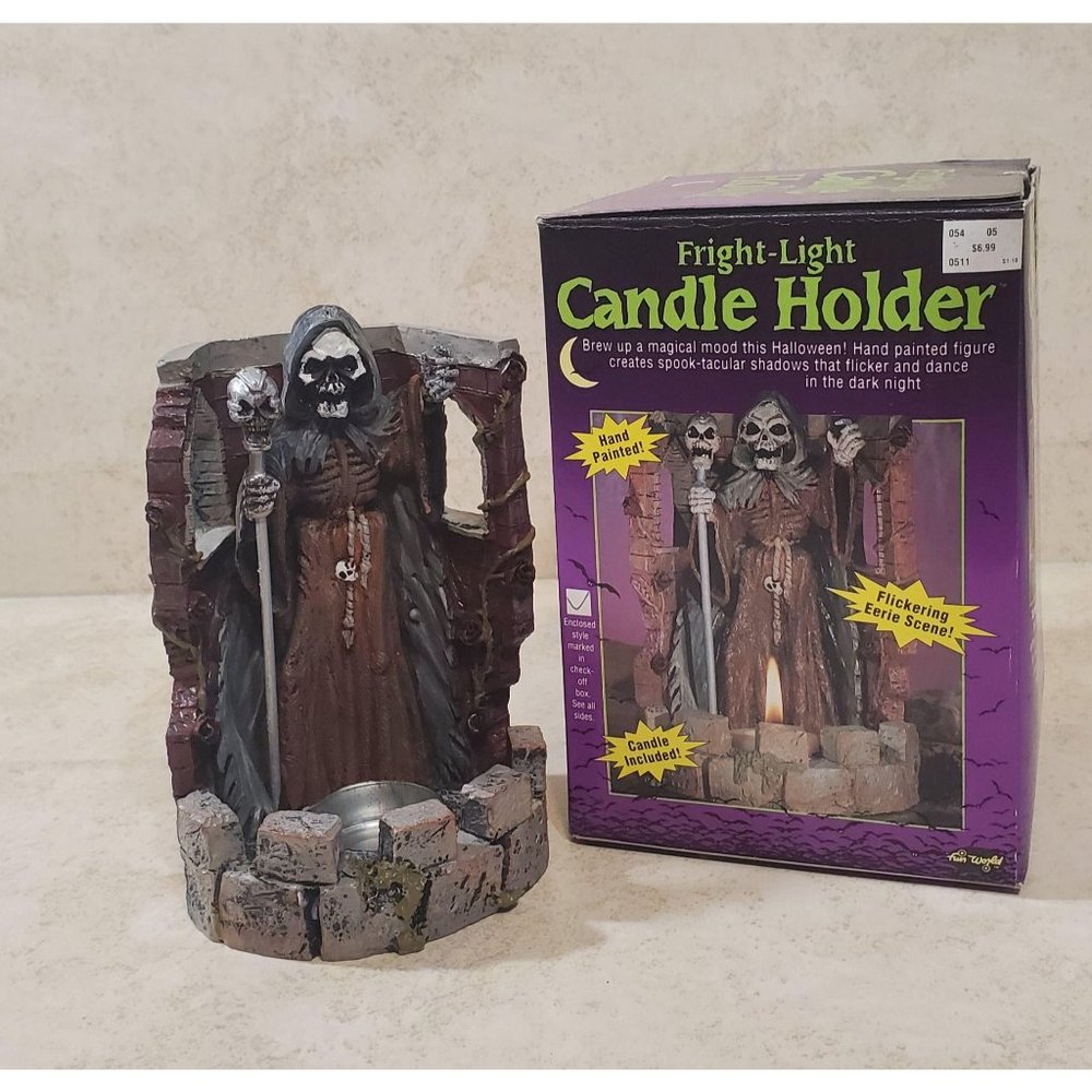 Fun World Fright Night Grim Reaper Candle Holder